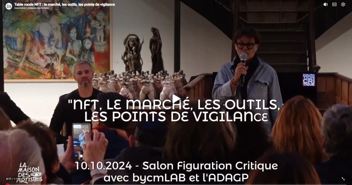 Table ronde Web3 & NFT à la Maison des Artistes, octobre 2024 — Kévin Foubert